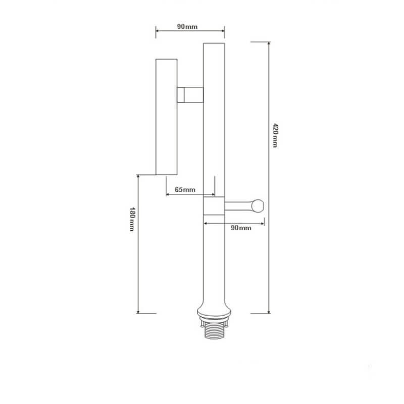 405-Grade Stainless Steel Kitchen Faucet
