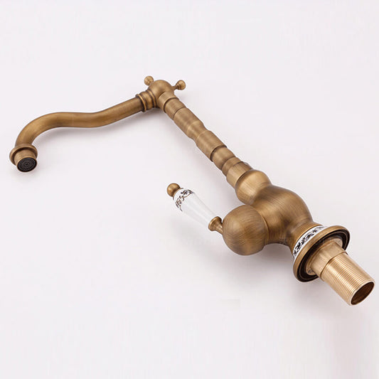 Rustic Antique Brass Faucet